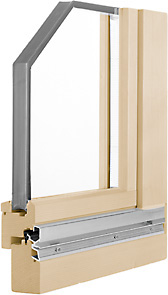 Klassisches Holzfenster