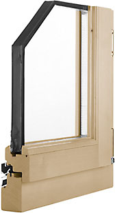 Rustikales Holzfenster